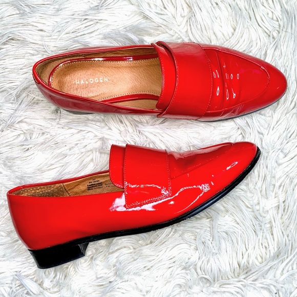 HALOGEN Patent Loafers Size 9